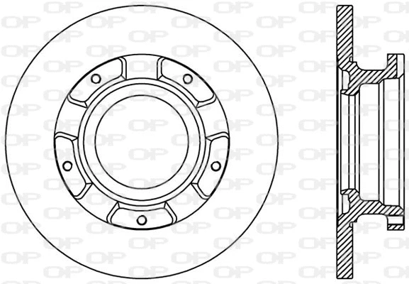 BDA2411.10 OPEN PARTS Тормозной диск (фото 1)