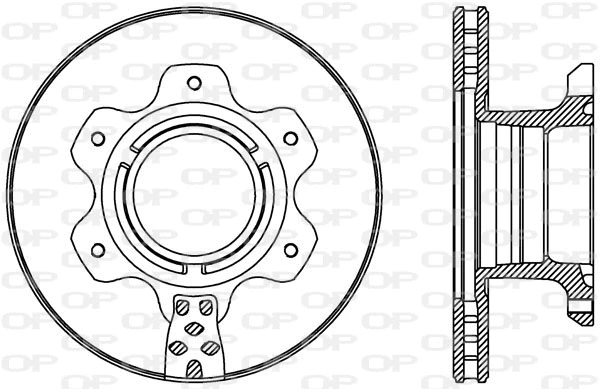 BDA2426.20 OPEN PARTS Тормозной диск (фото 1)