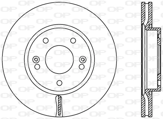 BDA2443.20 OPEN PARTS Тормозной диск (фото 1)