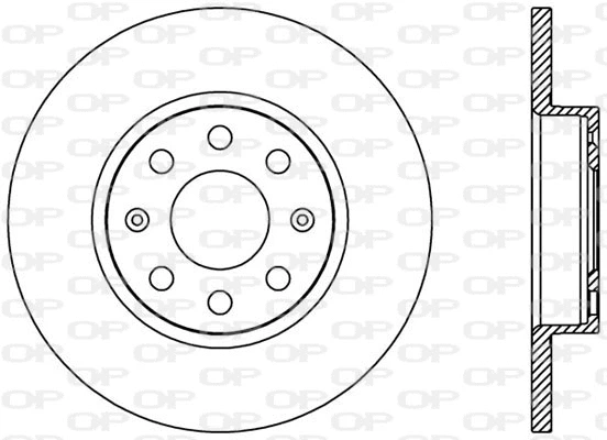 BDA2444.10 OPEN PARTS Тормозной диск (фото 1)