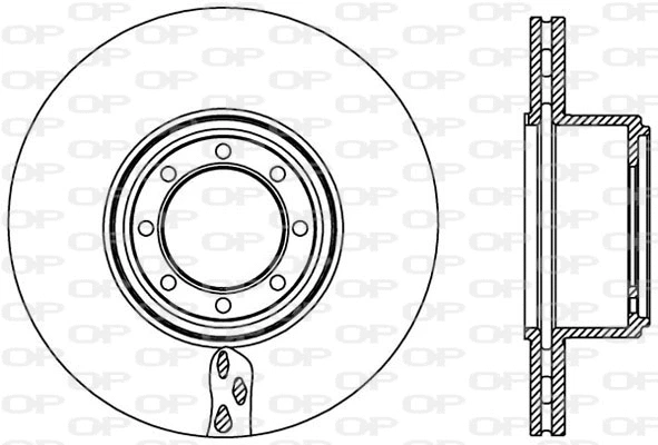 BDA2451.20 OPEN PARTS Тормозной диск (фото 1)