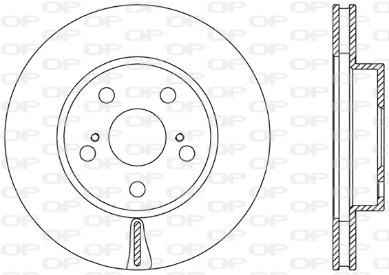 BDA2463.20 OPEN PARTS Тормозной диск (фото 1)