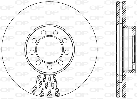 BDA2472.20 OPEN PARTS Тормозной диск (фото 1)