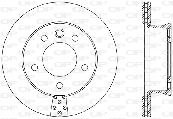 BDA2488.20 OPEN PARTS Тормозной диск (фото 1)