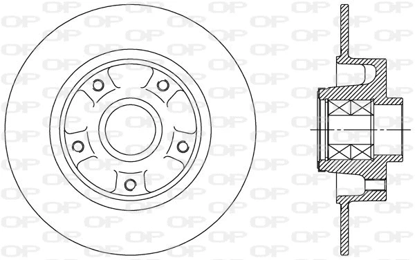 BDA2512.30 OPEN PARTS Тормозной диск (фото 1)