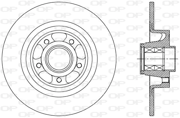 BDA2514.30 OPEN PARTS Тормозной диск (фото 1)