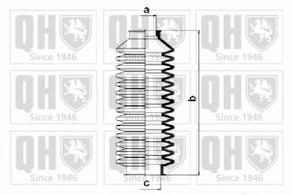 QG1078 QUINTON HAZELL Пыльник рулевой рейки (тяги) (фото 1)