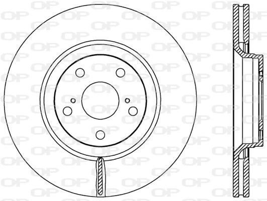 BDA2525.20 OPEN PARTS Тормозной диск (фото 1)