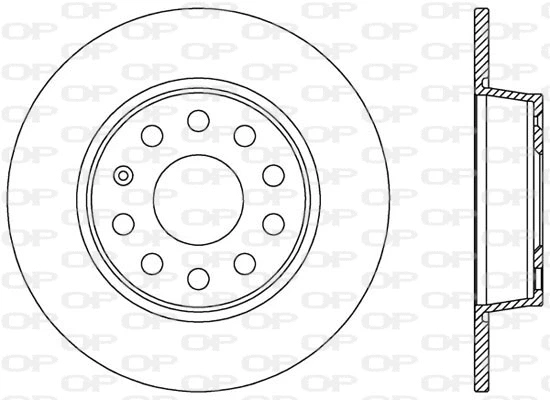 BDA2539.10 OPEN PARTS Тормозной диск (фото 1)