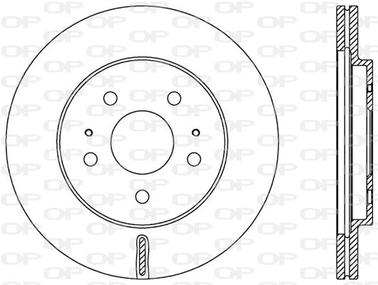 BDA2552.20 OPEN PARTS Тормозной диск (фото 1)