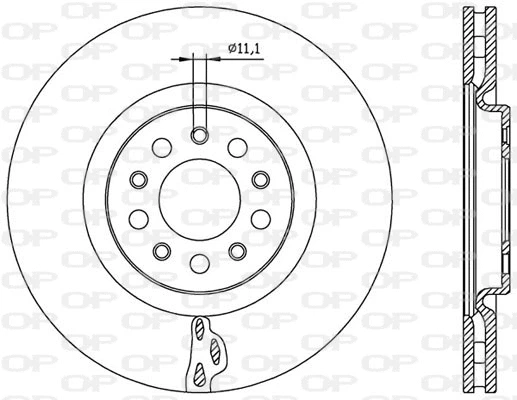 BDA2562.20 OPEN PARTS Тормозной диск (фото 1)