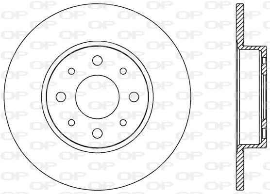 BDA2564.10 OPEN PARTS Тормозной диск (фото 1)