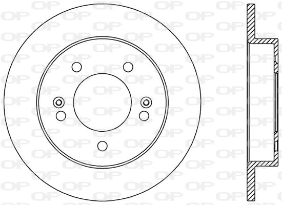 BDA2569.10 OPEN PARTS Тормозной диск (фото 1)