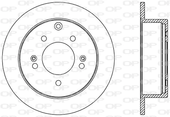 BDA2570.10 OPEN PARTS Тормозной диск (фото 1)