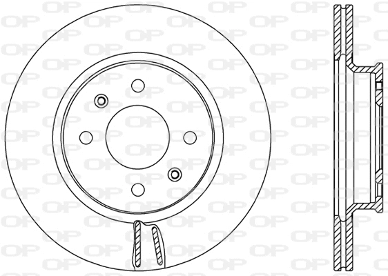 BDA2601.20 OPEN PARTS Тормозной диск (фото 1)