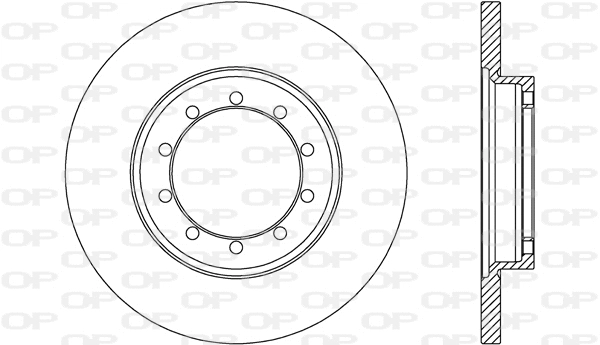 BDA2637.10 OPEN PARTS Тормозной диск (фото 1)