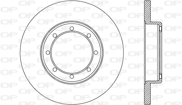 BDA2655.10 OPEN PARTS Тормозной диск (фото 1)