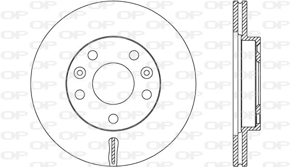 BDA2656.20 OPEN PARTS Тормозной диск (фото 1)