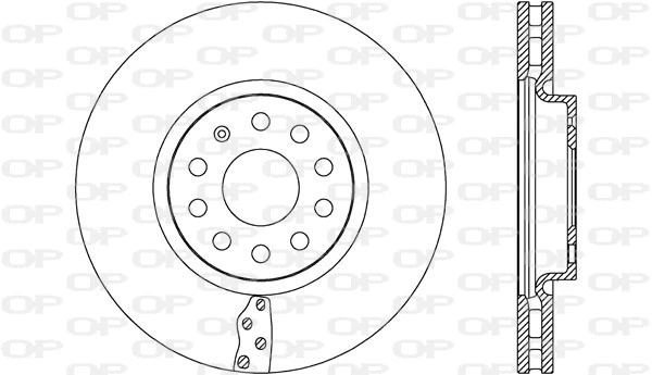 BDA2657.20 OPEN PARTS Тормозной диск (фото 1)