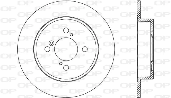 BDA2660.10 OPEN PARTS Тормозной диск (фото 1)