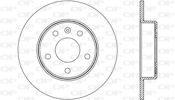 BDA2667.10 OPEN PARTS Тормозной диск (фото 1)