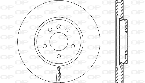 BDA2668.20 OPEN PARTS Тормозной диск (фото 1)