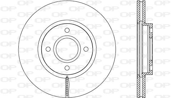 BDA2688.20 OPEN PARTS Тормозной диск (фото 1)