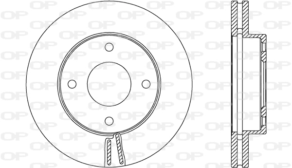 BDA2693.20 OPEN PARTS Тормозной диск (фото 1)