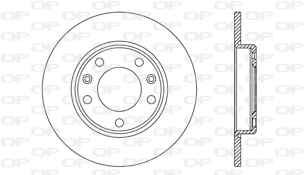 BDA2723.10 OPEN PARTS Тормозной диск (фото 1)