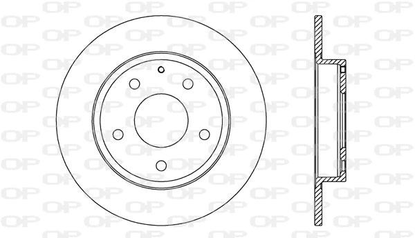 BDA2728.10 OPEN PARTS Тормозной диск (фото 1)