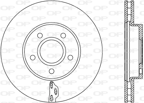 BDA2739.20 OPEN PARTS Тормозной диск (фото 1)