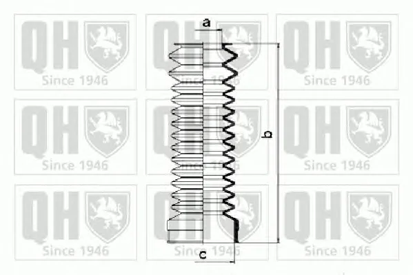 QG1135 QUINTON HAZELL Пыльник рулевой рейки (тяги) (фото 1)