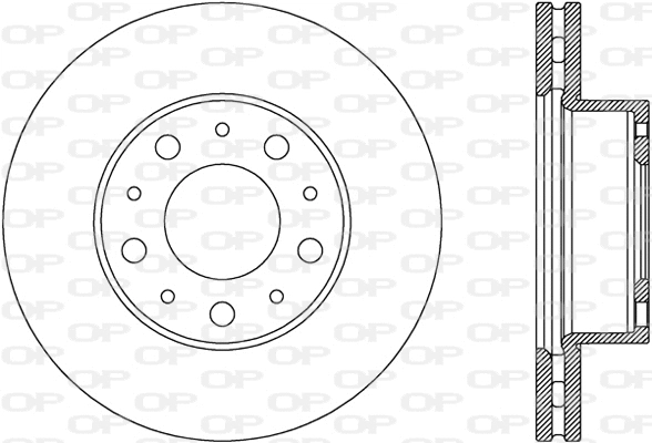 BDA2801.20 OPEN PARTS Тормозной диск (фото 1)