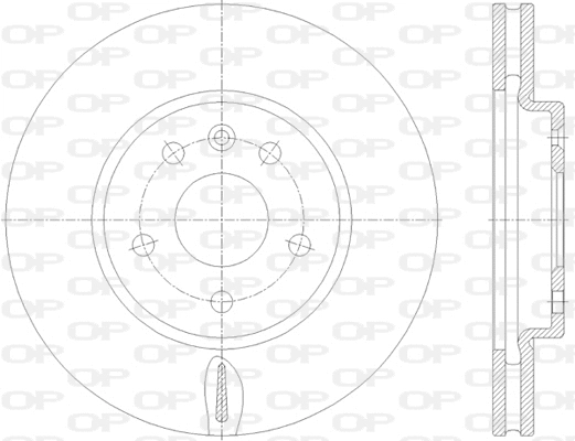 BDA2813.20 OPEN PARTS Тормозной диск (фото 1)