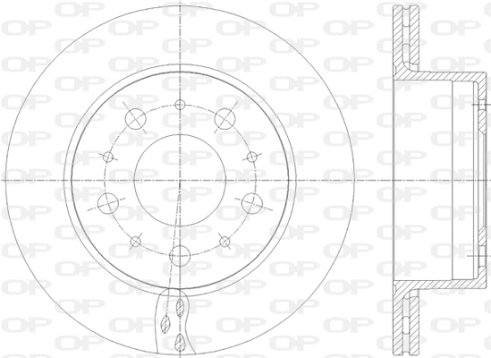 BDA2818.20 OPEN PARTS Тормозной диск (фото 1)