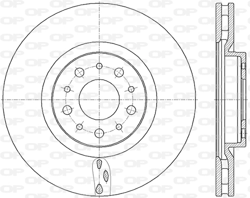 BDA2847.20 OPEN PARTS Тормозной диск (фото 1)