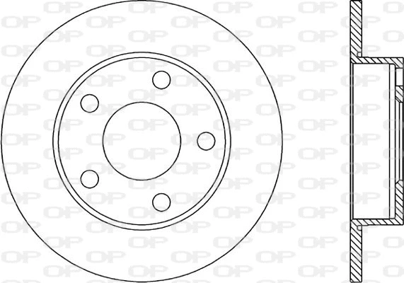 BDR1030.10 OPEN PARTS Тормозной диск (фото 1)