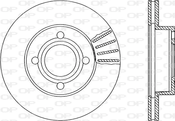 BDR1032.20 OPEN PARTS Тормозной диск (фото 1)