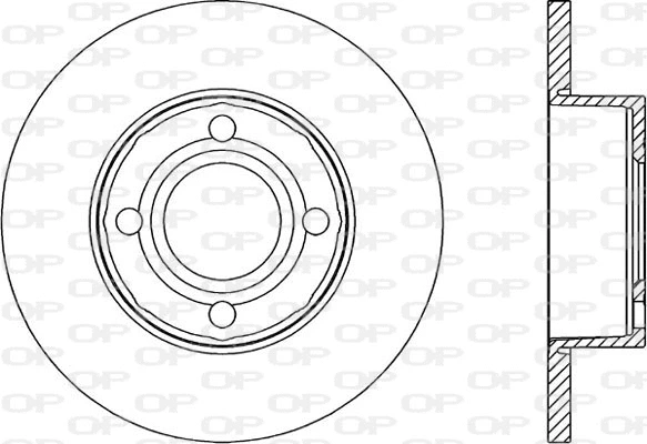 BDR1035.10 OPEN PARTS Тормозной диск (фото 1)