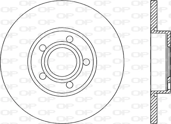 BDR1037.10 OPEN PARTS Тормозной диск (фото 1)