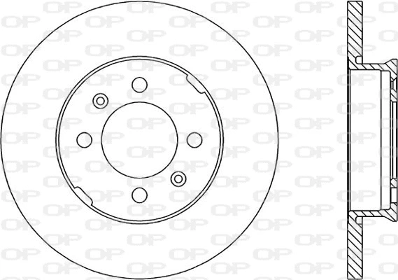 BDR1049.10 OPEN PARTS Тормозной диск (фото 1)