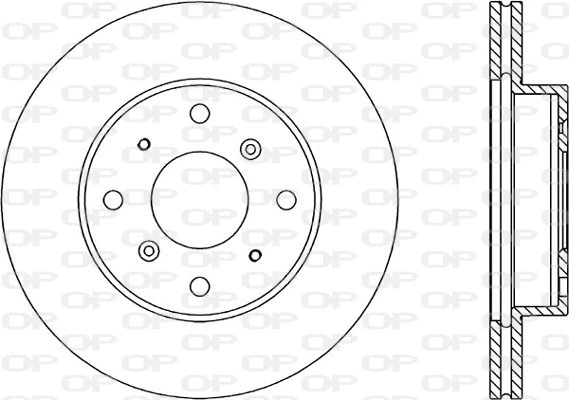 BDR1053.20 OPEN PARTS Тормозной диск (фото 1)