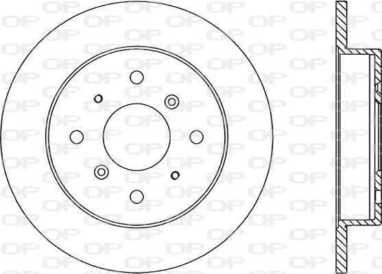 BDR1056.10 OPEN PARTS Тормозной диск (фото 1)