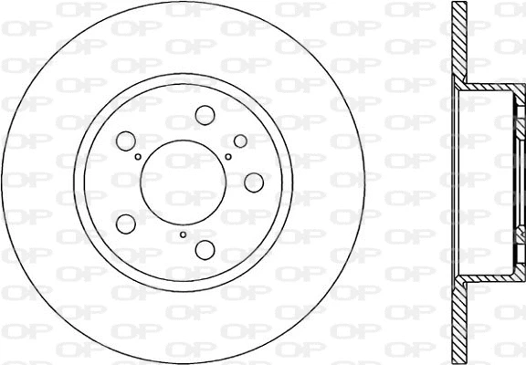 BDR1138.10 OPEN PARTS Тормозной диск (фото 1)