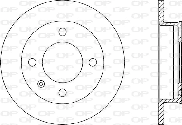 BDR1157.10 OPEN PARTS Тормозной диск (фото 1)