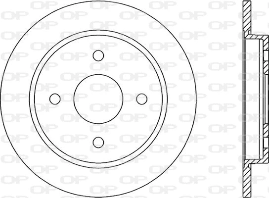 BDR1165.10 OPEN PARTS Тормозной диск (фото 1)