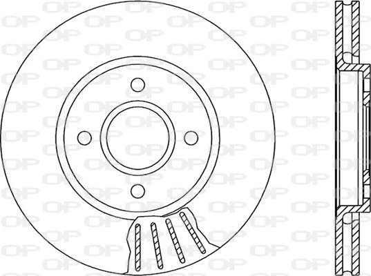 BDR1177.20 OPEN PARTS Тормозной диск (фото 1)