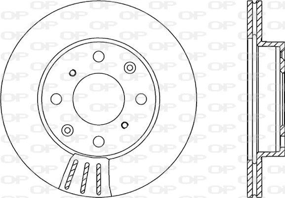 BDR1203.20 OPEN PARTS Тормозной диск (фото 1)