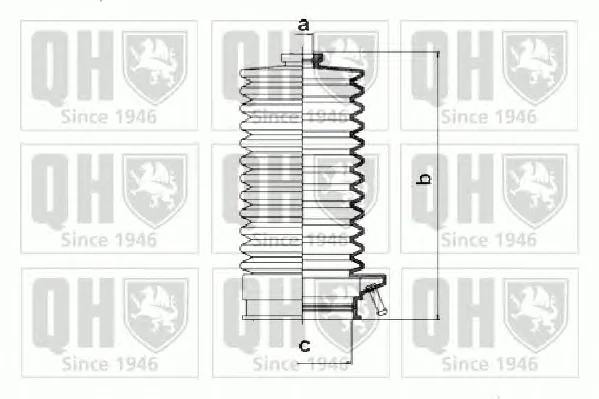 QG1153 QUINTON HAZELL Пыльник рулевой рейки (тяги) (фото 1)