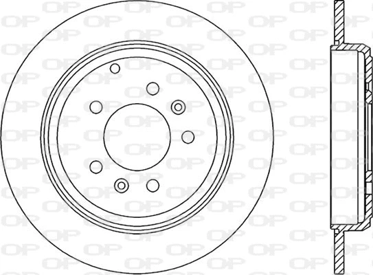 BDR1434.10 OPEN PARTS Тормозной диск (фото 1)